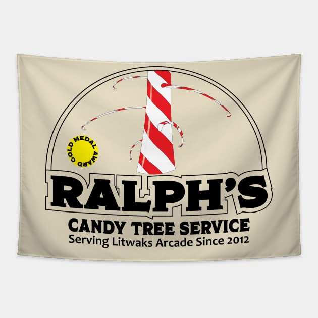 Ralph's Candy Tree Service Tapestry by WearInTheWorld
