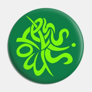 Less is more - green Pin