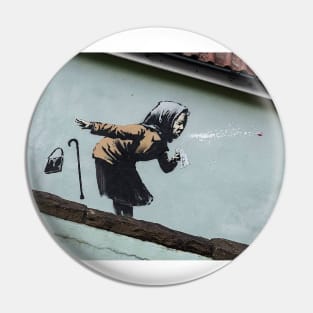 Banksy Aachoo!! Sneeze Dentures Pin