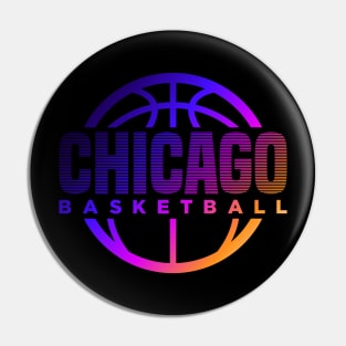 Chicago Basketball Pin