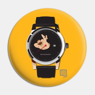 Bearmusement Watch dark face Pin