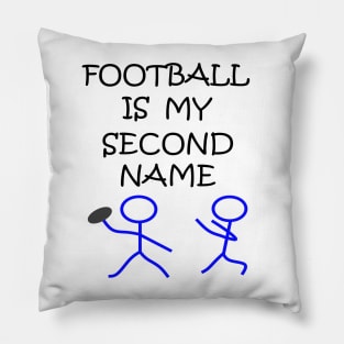 Stick Figure Football Pillow