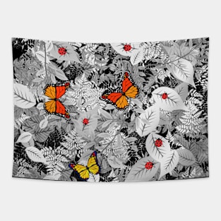 Bugs and foliage Tapestry