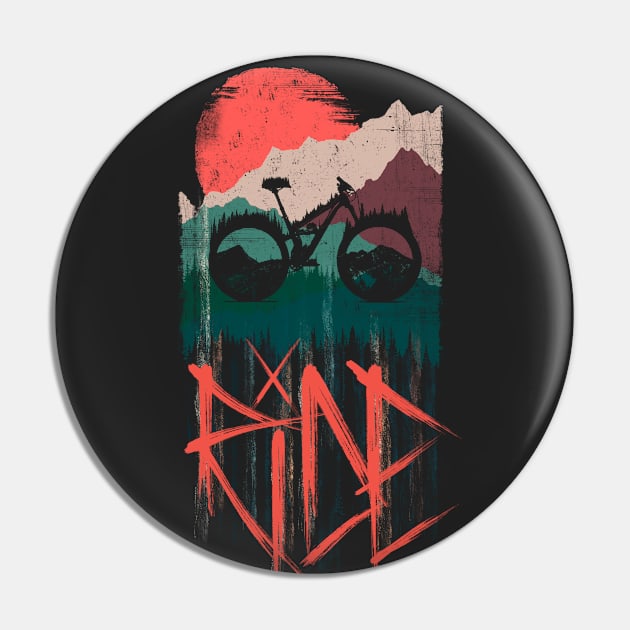 Ride (front and back) Pin by Bongonation