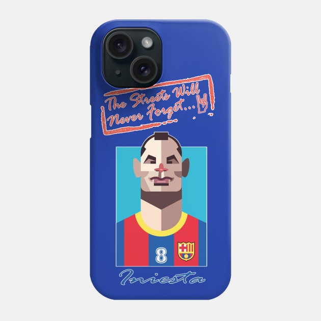 OG Ballers - The Streets series - ANDRES INIESTA Phone Case by OG Ballers