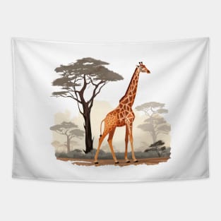 Watercolor Giraffe Tapestry