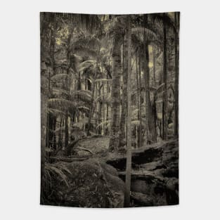 Palm trees in the rainforest Tapestry