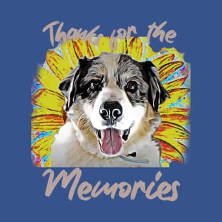 Thanks for the Memories (cute pooch, yellow flower) T-Shirt