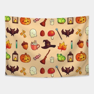 Cute Halloween Pattern v2 Tapestry