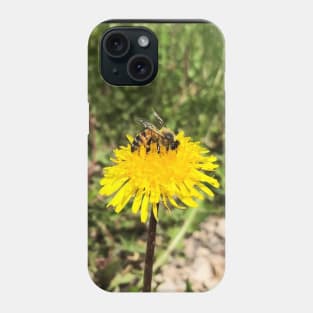 Bumblebee on Dandelion in the Springtime Phone Case