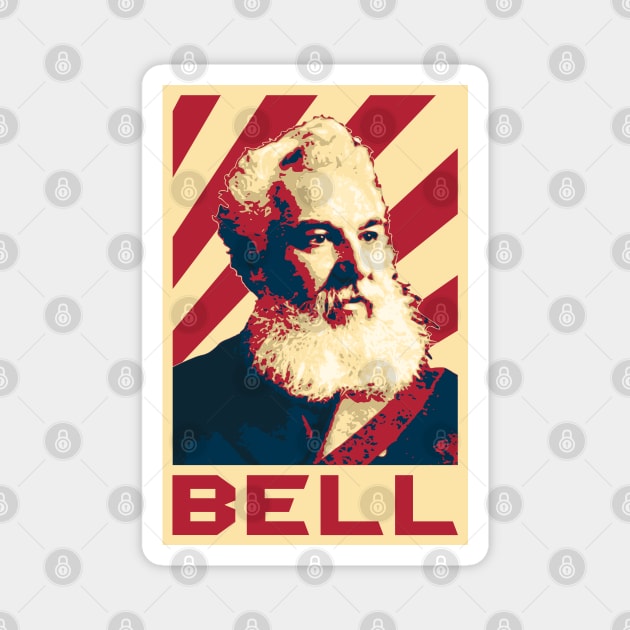 Alexander Graham Bell Retro Magnet by Nerd_art