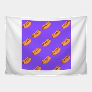 Purple Hot Dog Tapestry