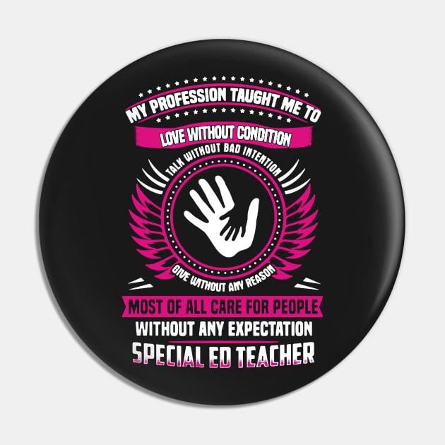 Special Ed Teacher Pin by babettenoella