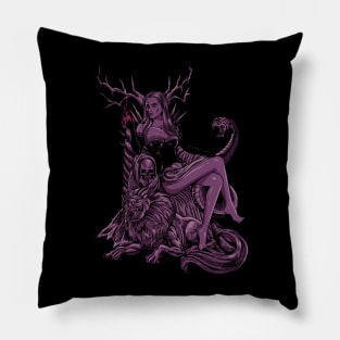 Viking goddess of the dead Hel Pillow