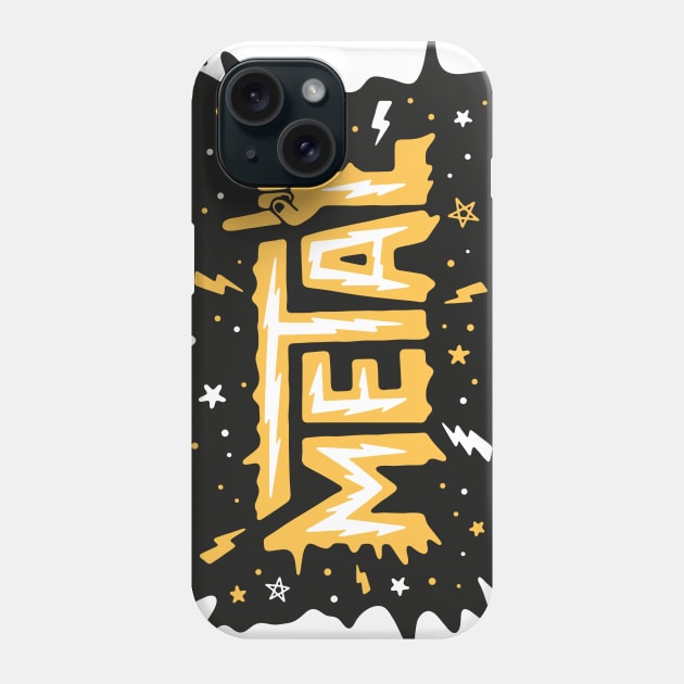 Metal Splash Phone Case by MoSt90