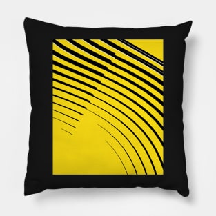 Black and yellow abstract Pillow