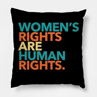 Women's Rights are Human Rights (boho) Pillow