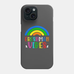 Freshman Grade Vibes Rainbow Back to School Kids Teacher Phone Case