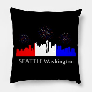 Seattle: A Star-Spangled Spectacle Pillow