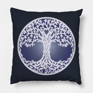 Celtic Tree of Life Circle Pillow