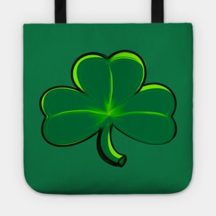Clover Shamrock - green three leaf clover shamrock. The best Irish gift ideas 2022 Tote