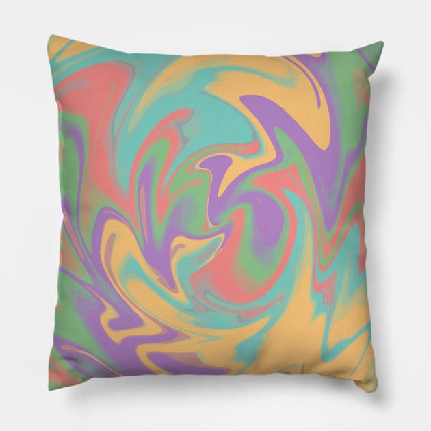 Marble Abstract Art Pillow by Designoholic