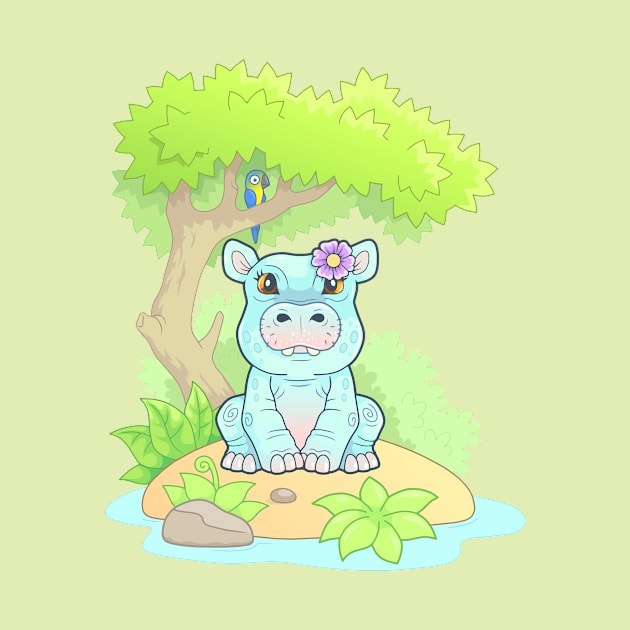 little cute hippo by YMFargon