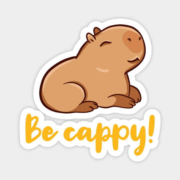 Be cappy! Magnet by manydoodles