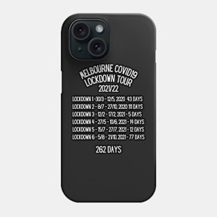 Melbourne lockdown 2021 dates Phone Case