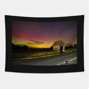 Aurora Borealis Northern Lights Over Nidderdale Yorkshire Dales 2581-A Tapestry