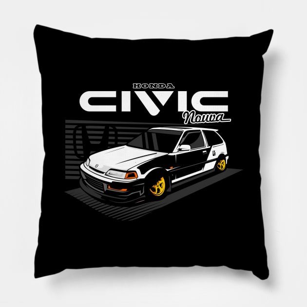 Honda Civic Nouva Pillow by CFStore