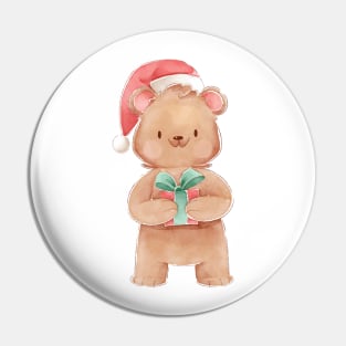 Holiday Bear Pin