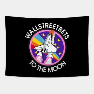 Wallstreetbets WSB To The Moon - Diamond Hands Stock Market Day Trader Tapestry