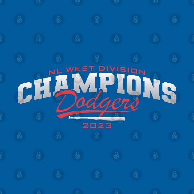 Dodgers NL WEST Division 2023 Champs by Nagorniak