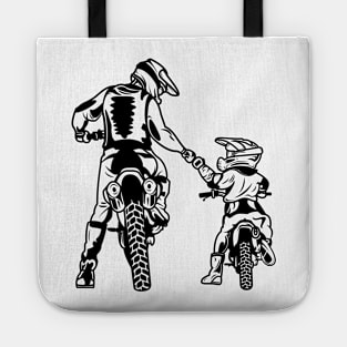 Father and Son Motocross! Dad life Motocross, Kid life Motocross! Tote