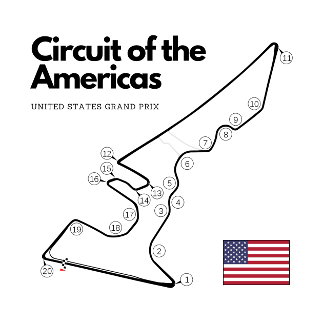 Circuit of the Americas F1 Track United States by Auto-Prints