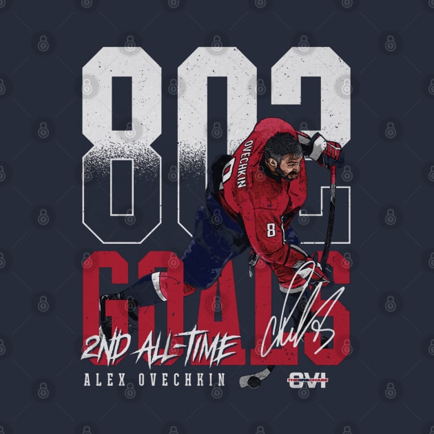 Alex Ovechkin Washington 2nd All Time Goals by lavonneroberson