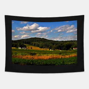 Blue Skies and Rolling Landscapes Tapestry