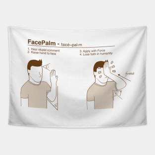 Facepalm Tapestry