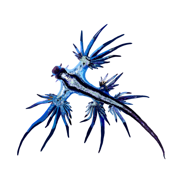 Blue Nudibranch by michdevilish