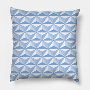 Geodesic Sphere, Light Blue Pillow