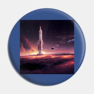 Interplanetary Spaceport Pin