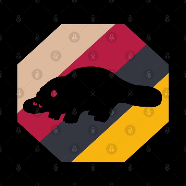 Platypus motif animal late riser positive vibes by FindYourFavouriteDesign
