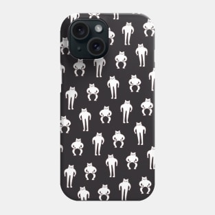 Squat Cat - Black ver. Phone Case