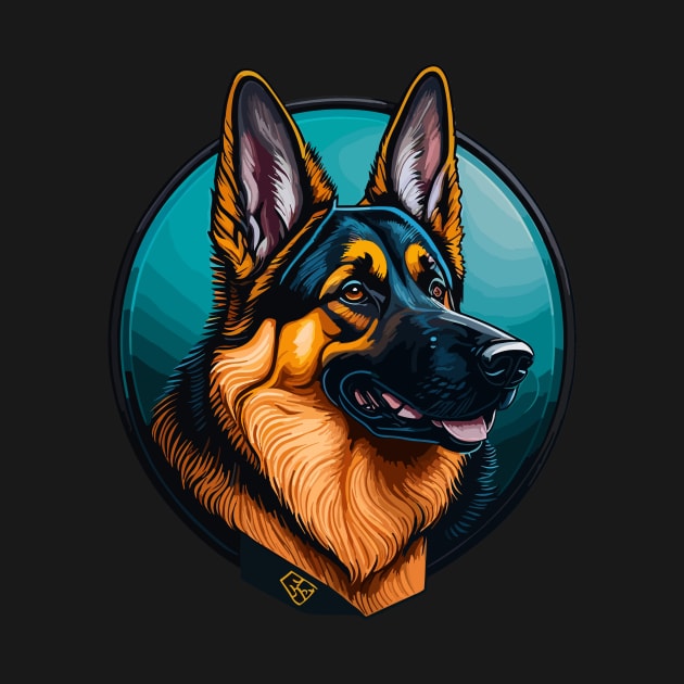 German Shepherd Portrait by SpriteGuy95