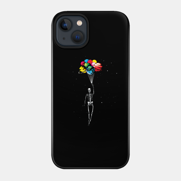 Floating Away - Skeleton - Phone Case