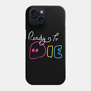 Ready To Die Emo Skull (Pansexual Colors) Phone Case