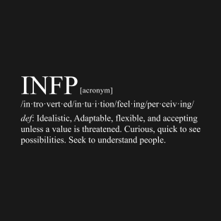 INFP Personality (Dictionary Style) Dark T-Shirt