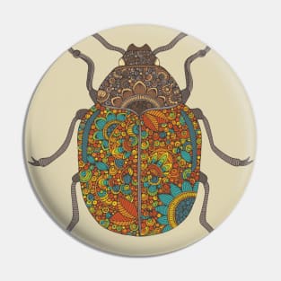 Colorful beetle Pin