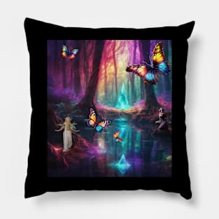 Crystal forest Pillow